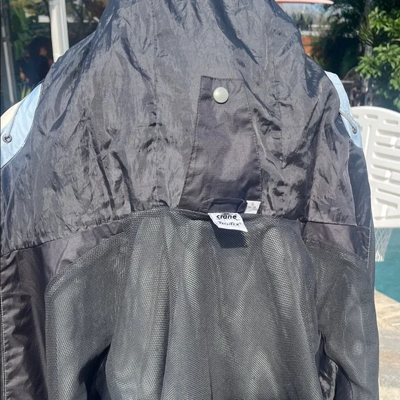 Crane Small Light Blue Hooded Windbreaker Womens TechTex - Picture 11 of 13